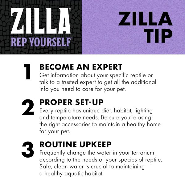 Zilla Water Conditioner, Makes Tap Water Safe for Aquatic and Semi-aquatic Species of Reptiles and Amphibians - Image 7