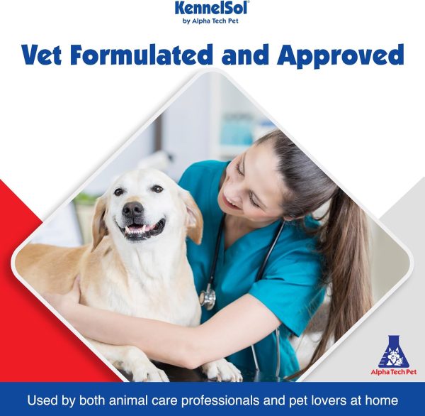 KennelSol 1-Step Kennel Cleaner - EPA Registered Liquid Concentrate Disinfectant and Deodorizer, Effective Against Bacteria and Viruses - 1 Gallon by Alpha Tech Pet - Image 7