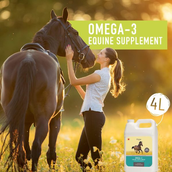 Camelina Oil for Horses, 1 Gallon by Olimega Farm | High in Omega-3 & Vitamin E | Support for Healthy Joints, Coat & Skin | Pure & Cold Pressed | Joint Supplement | Made in Canada | Non-GMO - Image 5