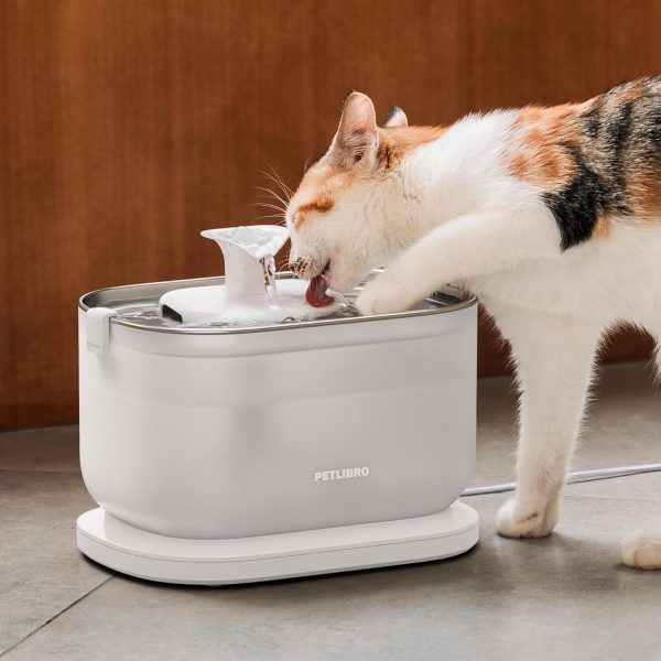 PETLIBRO Cat Water Fountain Stainless Steel with Wireless Pump, 2.5L/84oz Dockstream Automatic Pet Water Fountain for Cats Inside, Easy to Clean, BPA-Free Dog Water Dispenser with Two Flow Modes - Image 7