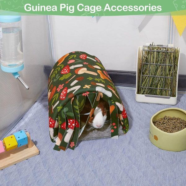 Guinea Pig Hideout Washable Guinea Pig Tunnel with Curtains Hamster Hideout Cozy Guinea Pig House Fit for Guinea Pig Cages Soft Guinea Pig Accessories for Small Animals Hamster/Chinchilla/Bunny - Image 7