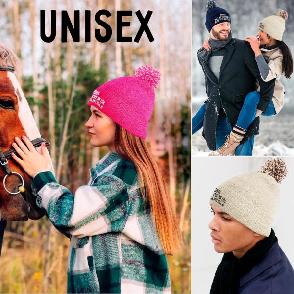 If You Can Read This Put Me Back On The Horse - Cute Bobble Beanie Hat for Horse Girl - Horse Riding Gifts for Girls - Image 3