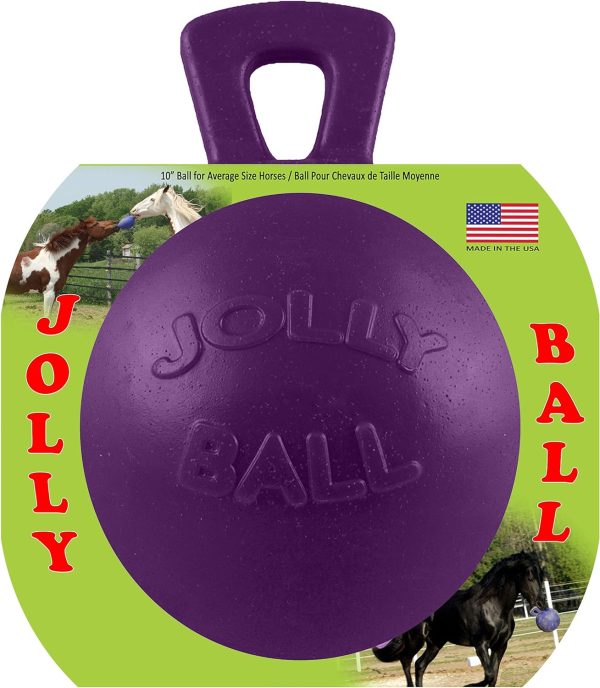 Horsemen's Pride 10" Horse Jolly Ball Purple - Image 2