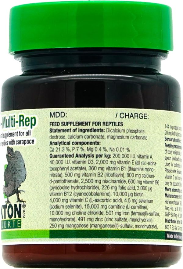 Nekton Multi-Rep Vitamins and Minerals for all Reptiles, 35gm,white - Image 2