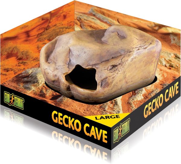 Exo Terra Gecko Cave for Reptiles and Amphibians, Large - Reptile Hideout to Help Alleviate Stress - Image 2