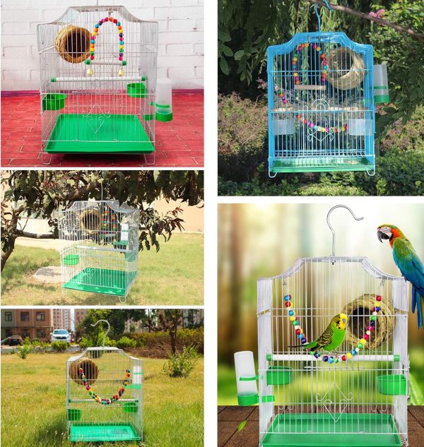 Lamoutor 4Pcs Bird Water Feeder Plastic Drinker Feeder Water Clip for Parrots Budgie Cockatiel Lovebirds - Image 7