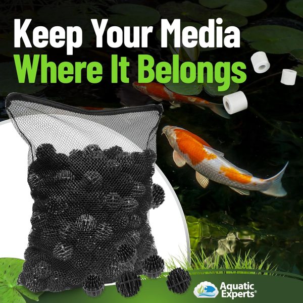 Aquatic Experts Mesh Bags for Bio Ball Filter Media - Perfect for Aquarium and Pond Filtration, 18" x 24" (3 Pack) - Image 6