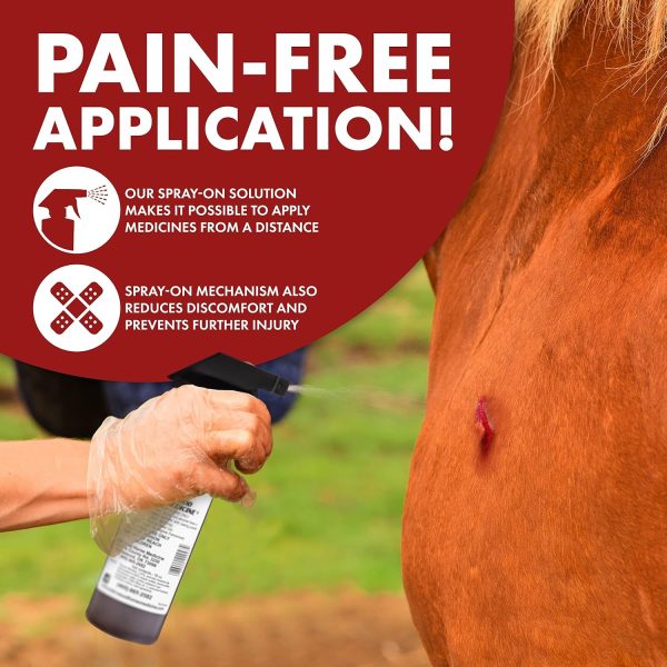 Underwood Topical Horse Care Wound Spray - 16oz Refill Horse Wound Care for Quick Healing of Cuts & Wounds – Horse First Aid Kit & Wound Care for Dogs – Equine & Dog Wound Care for Dog Wound Heal - Image 5