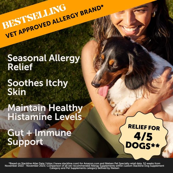 Pet Honesty Allergy Support Itch Relief for Dogs - Dog Allergy Relief Immunity Supplement - Dog Allergy Chews, Probiotics for Dogs, Seasonal Allergies, Skin and Coat Supplement - Salmon - Image 2