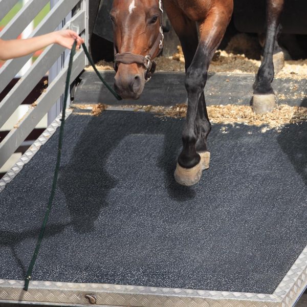 MSI Heavy Duty Horse Stall Mats - Stable Mats, Durable 3/4 in. Thick Rubber Flooring - Solid Black - 3.5' x 6' Mat for Stables, and More - 42 in. x 72 in. Stall Mat - Image 14