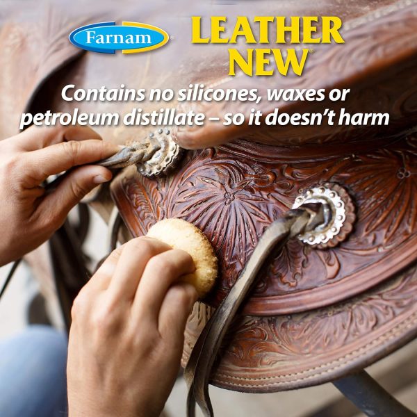 Farnam Leather New Deep-Cleaning Conditioner and Restorer for Saddles and Leather, 16 Ounces - Image 5