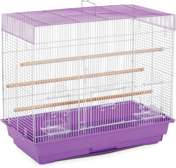 Prevue Pet Products SP1804-3 Flight Cage, Lilac/White,26" L x 14" W x 22 1/4" H