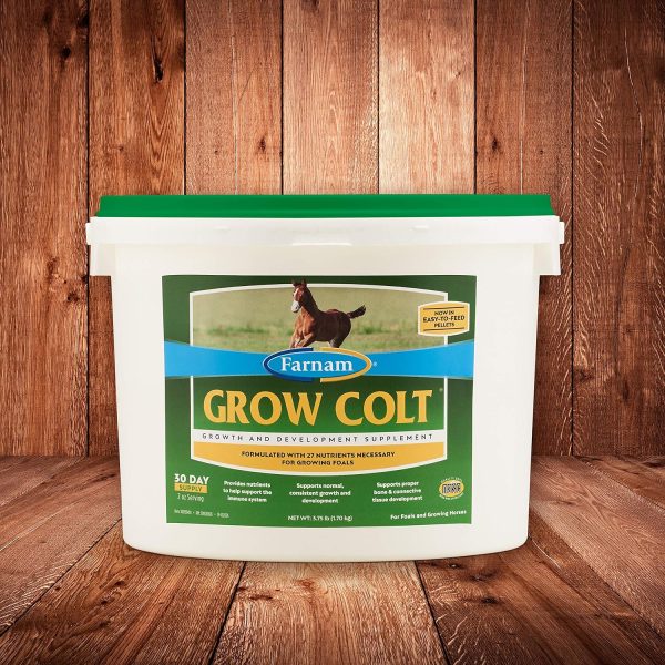 Farnam Grow Colt Supplement for Growth & Development, Supports Normal, consistent Growth in First Years of foal's Life, 3.75 lbs., 30 Day Supply